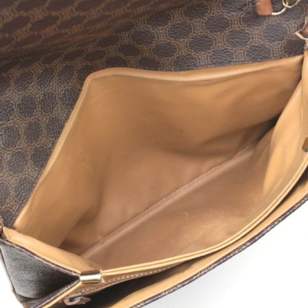  CELINE セリーヌ マカダム柄 ショルダーバッグ M08 ブラウン