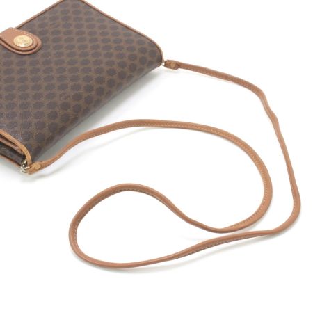  CELINE セリーヌ マカダム柄 ショルダーバッグ M08 ブラウン