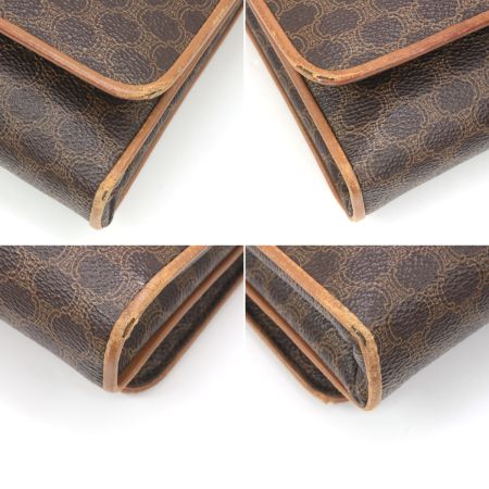  CELINE セリーヌ マカダム柄 ショルダーバッグ M08 ブラウン