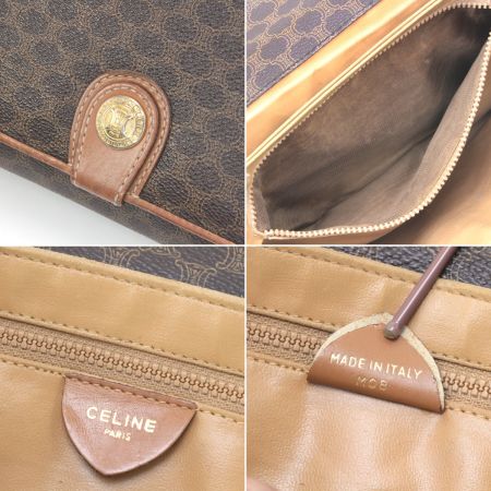  CELINE セリーヌ マカダム柄 ショルダーバッグ M08 ブラウン