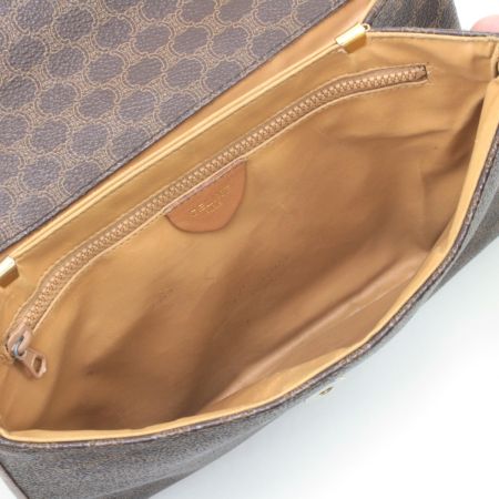  CELINE セリーヌ マカダム柄 ショルダーバッグ M08 ブラウン
