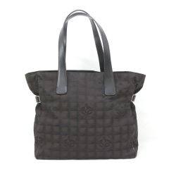  CHANEL シャネル ニュートラベルライン GM トートバッグ ファスナー破損有り ブラウン Cランク