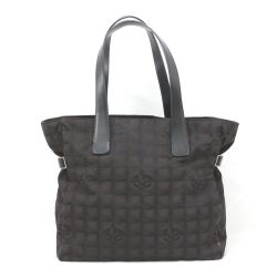 $$ CHANEL シャネル ニュートラベルライン GM トートバッグ ファスナー破損有り ブラウン Cランク