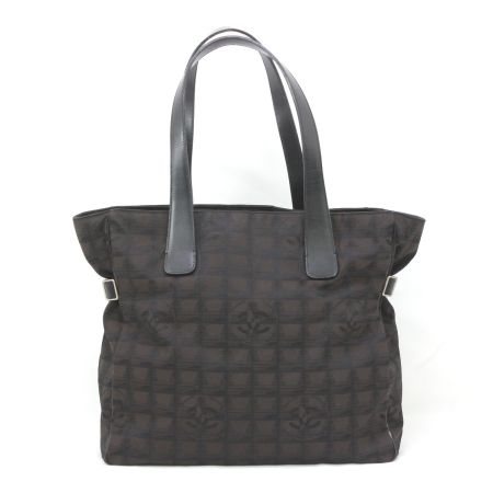  CHANEL シャネル ニュートラベルライン GM トートバッグ ファスナー破損有り ブラウン