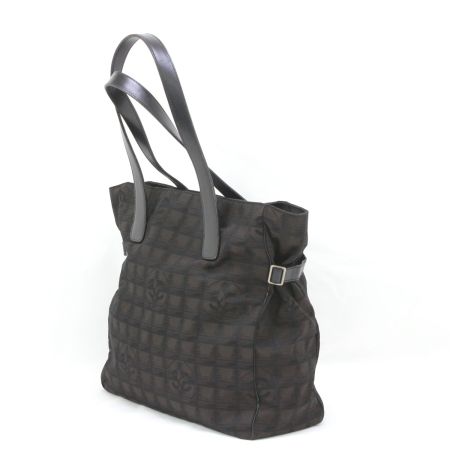  CHANEL シャネル ニュートラベルライン GM トートバッグ ファスナー破損有り ブラウン
