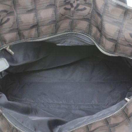  CHANEL シャネル ニュートラベルライン GM トートバッグ ファスナー破損有り ブラウン