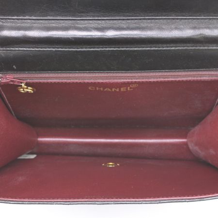  CHANEL シャネル マトラッセ シングルチェーン ショルダーバッグ ブラック