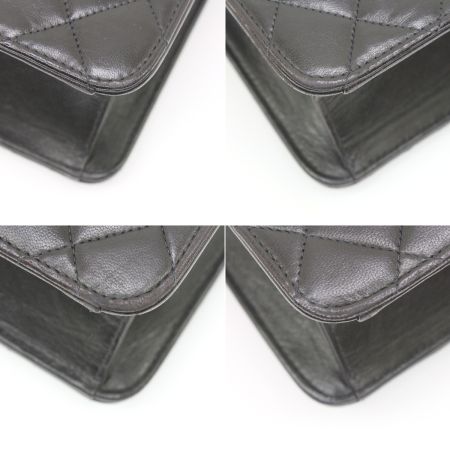  CHANEL シャネル マトラッセ シングルチェーン ショルダーバッグ ブラック