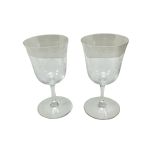 $$ Baccarat バカラ ラファイエットワイングラス 2P 外箱無し Bランク