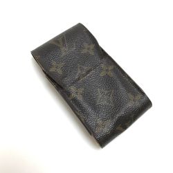 $$ LOUIS VUITTON ルイヴィトン シガレットケース モノグラム エテュイ・シガレット M63024 ブラウン Cランク