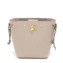 $$ LOUIS VUITTON ルイヴィトン ナノロックミー バケット ショルダーバッグ M69205 ベージュ Aランク