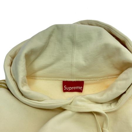  Supreme シュプリーム Metallic Rib Hooded Sweatshirt  パーカー Mサイズ ベージュ