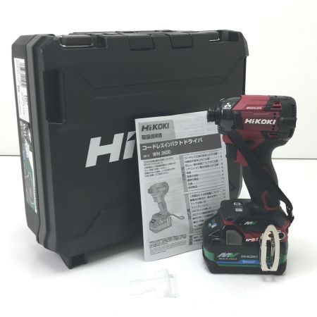  HiKOKI ハイコーキ インパクトドライバ WH36DD レッド