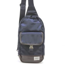 $$ PORTER ポーター ストーム SAC'S BAR別注 ボディバッグ ネイビー Bランク