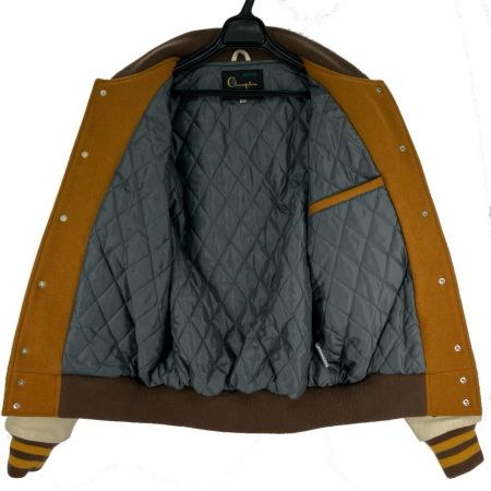  Champion チャンピオン フルデコ スタジャン Mサイズ C3-U620 マスタード×ホワイト