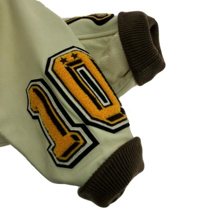  Champion チャンピオン フルデコ スタジャン Mサイズ C3-U620 マスタード×ホワイト