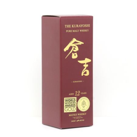 【北海道内限定発送】 マツイ ピュアモルトウイスキー 倉吉 12年 700ml 43度 ギフトBOX付 未開栓
