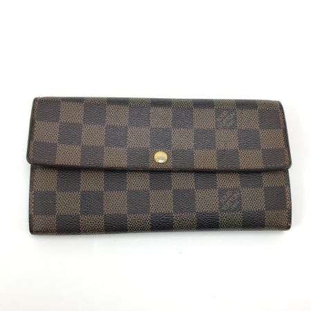  LOUIS VUITTON ルイヴィトン 長財布 ダミエ ポルトフォイユサラ N61734 ブラウン