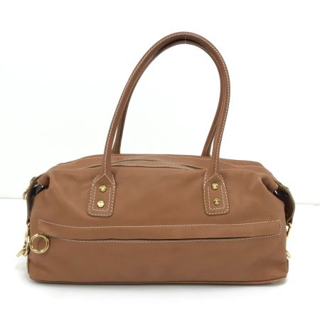  CELINE セリーヌ ハンドバッグ 横長トート 34 キャメル