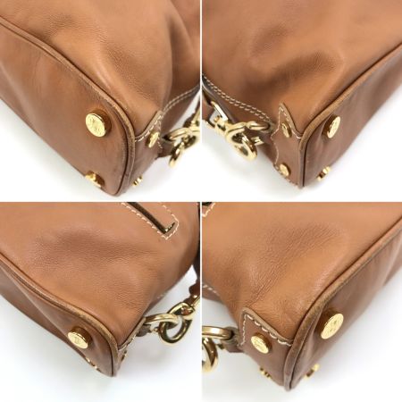  CELINE セリーヌ ハンドバッグ 横長トート 34 キャメル