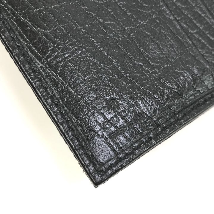 ®️【美品】GUCCI ブラックレザー 三つ折り財布 GUCCI ロゴ 三つ折りウォレット ・ブラック レザー | GUCCI公式
