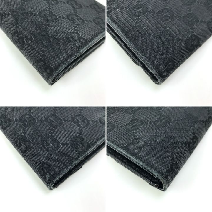 GUCCI グッチ 3つ折り財布 138034 ブラック GUCCI グッチ 3つ折り財布 138034 ブラック - 中古バッグ・財布小物