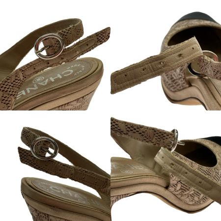  CHANEL シャネル スリングバックストラップサンダル 22.5cm G27744