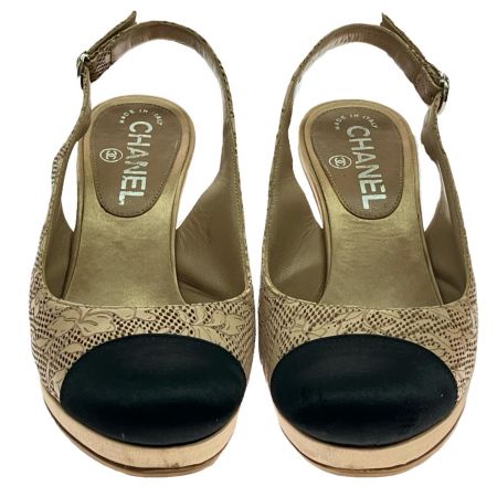  CHANEL シャネル スリングバックストラップサンダル 22.5cm G27744