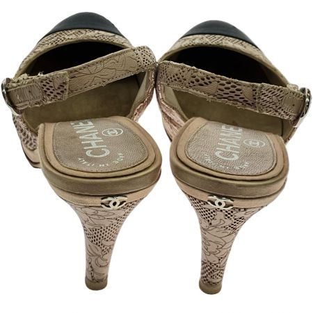  CHANEL シャネル スリングバックストラップサンダル 22.5cm G27744