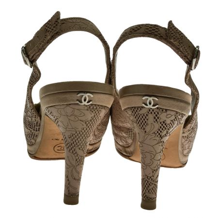  CHANEL シャネル スリングバックストラップサンダル 22.5cm G27744