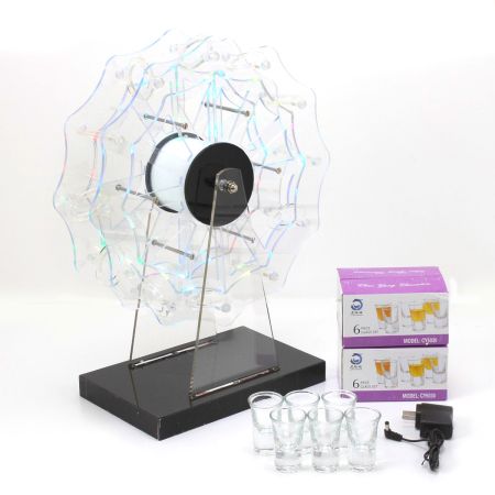   テキーラ観覧車 LEDカラーライト アクリル製 ショットグラス ラック