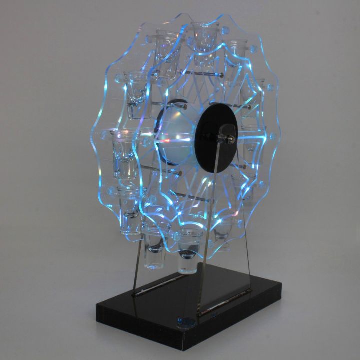 テキーラ観覧車 LEDカラーライト アクリル製 ショットグラス