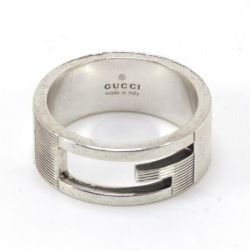 $$ GUCCI グッチ ブランデッドレギュラー Gリング シルバー925 Cランク
