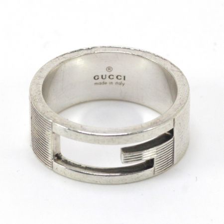  GUCCI グッチ ブランデッドレギュラー Gリング シルバー925