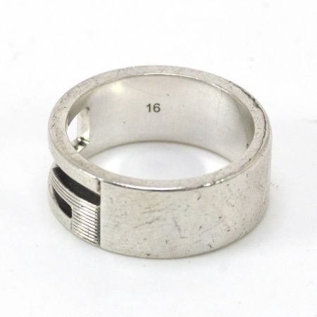  GUCCI グッチ ブランデッドレギュラー Gリング シルバー925