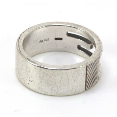  GUCCI グッチ ブランデッドレギュラー Gリング シルバー925