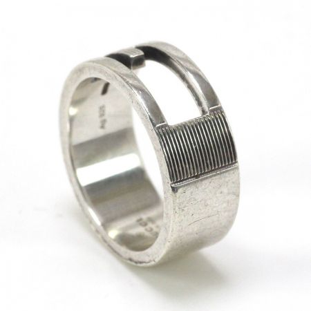  GUCCI グッチ ブランデッドレギュラー Gリング シルバー925