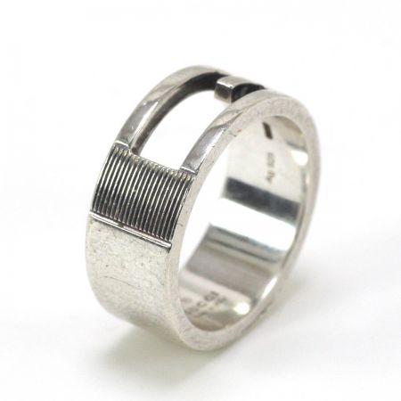  GUCCI グッチ ブランデッドレギュラー Gリング シルバー925