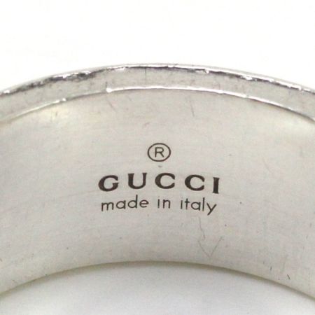  GUCCI グッチ ブランデッドレギュラー Gリング シルバー925