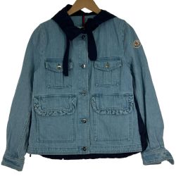 $$ MONCLER モンクレール パーカー ナイロン デニムジャケット D10934500886 Bランク