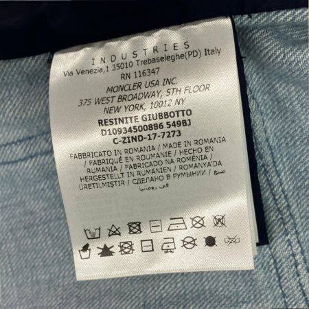  MONCLER モンクレール パーカー ナイロン デニムジャケット D10934500886