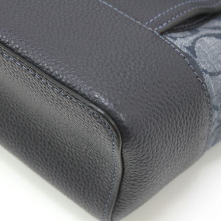  COACH コーチ C8181 ネイビー シグネチャー デニム シャンブレー ハドソン メッセンジャーバッグ ショルダーバッグ
