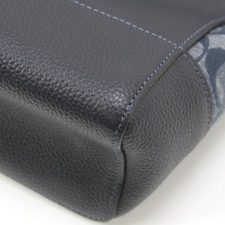  COACH コーチ C8181 ネイビー シグネチャー デニム シャンブレー ハドソン メッセンジャーバッグ ショルダーバッグ