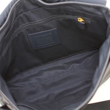  COACH コーチ C8181 ネイビー シグネチャー デニム シャンブレー ハドソン メッセンジャーバッグ ショルダーバッグ
