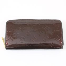 $$ LOUIS VUITTON ルイヴィトン ヴェルニ ジッピーウォレット エナメル長財布 M91536 Bランク