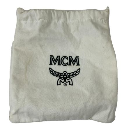  MCM エムシーエム ベルト メタルバックル ヴィセトス柄 約84～94cm ブラウン×ブルー