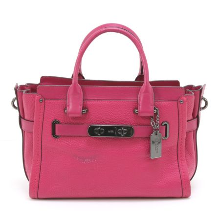  COACH コーチ スワッガー27 2WAYハンドバッグ 34816 ショッキングピンク