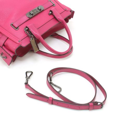  COACH コーチ スワッガー27 2WAYハンドバッグ 34816 ショッキングピンク