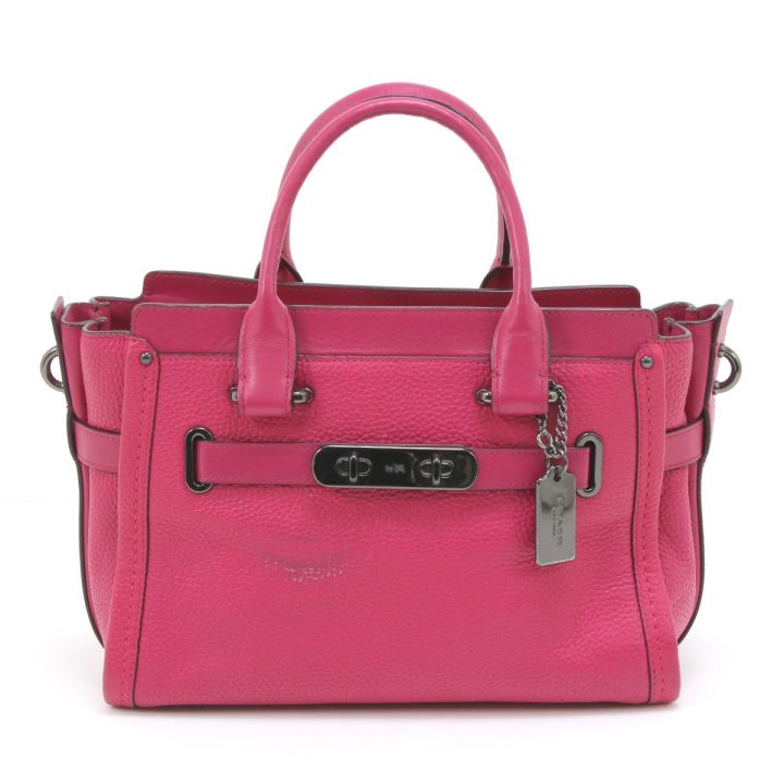 COACH コーチ スワッガー27 2WAYハンドバッグ 34816 ショッキング 