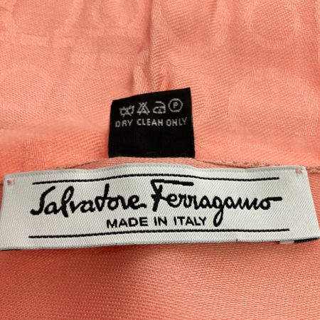  Salvatore Ferragamo サルヴァトーレフェラガモ ガンチーニ シルク ショール ピンク